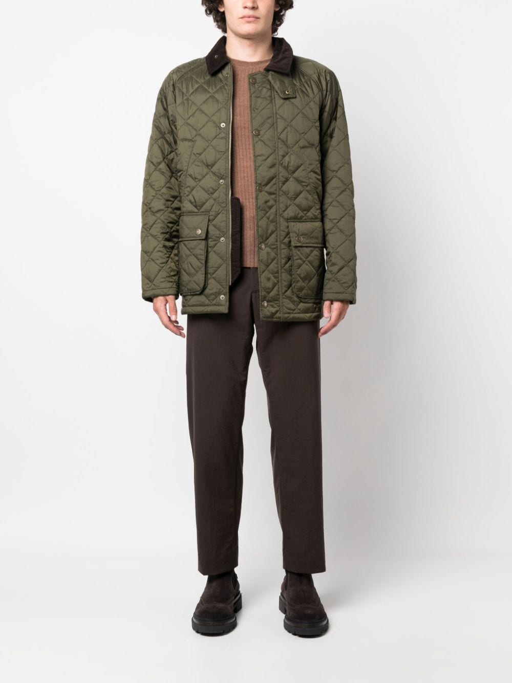 Barbour Ashby Polarquilt jack - Groen