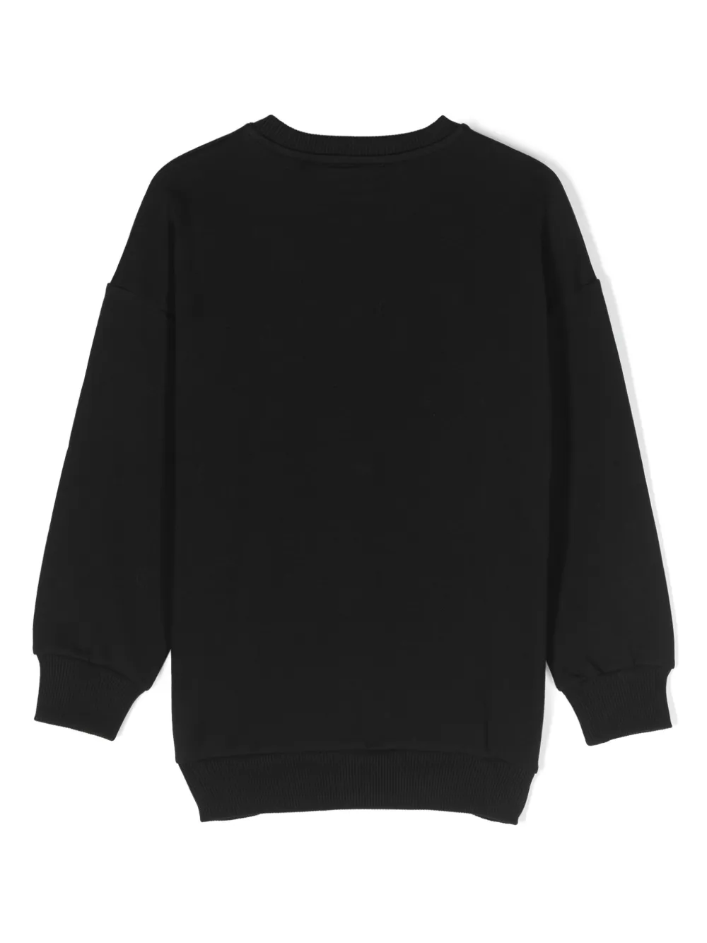 Balmain Kids logo-print cotton sweatshirt - Zwart