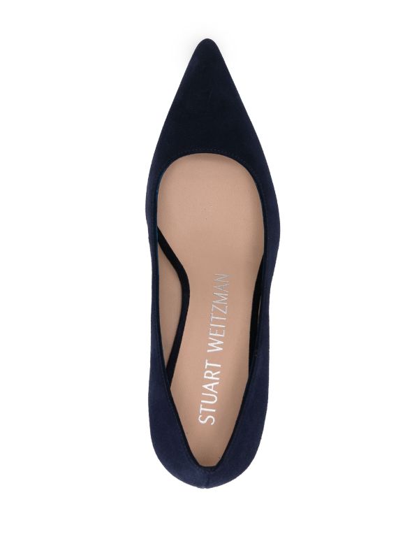 Stuart Weitzman pointed-toe 75mm Suede Pumps - Farfetch