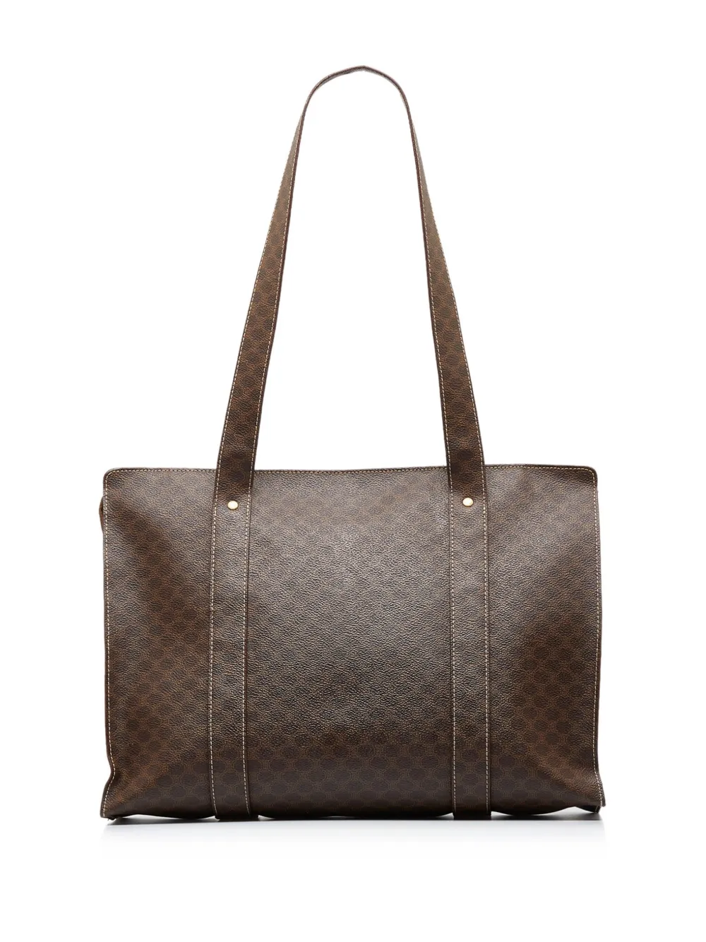 Céline Pre-Owned Macadam shopper met logopatch - Bruin