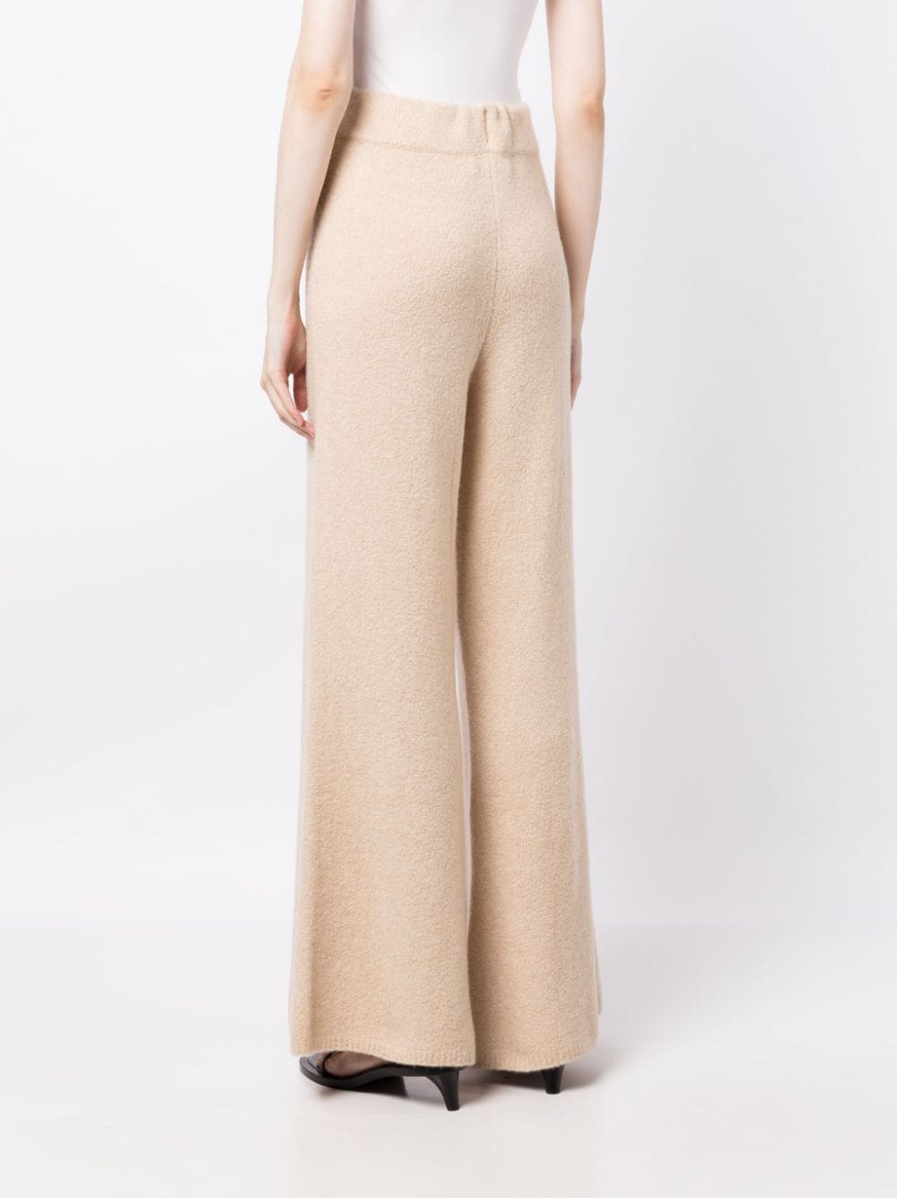 Lisa Yang Broek met wijde pijpen Beige