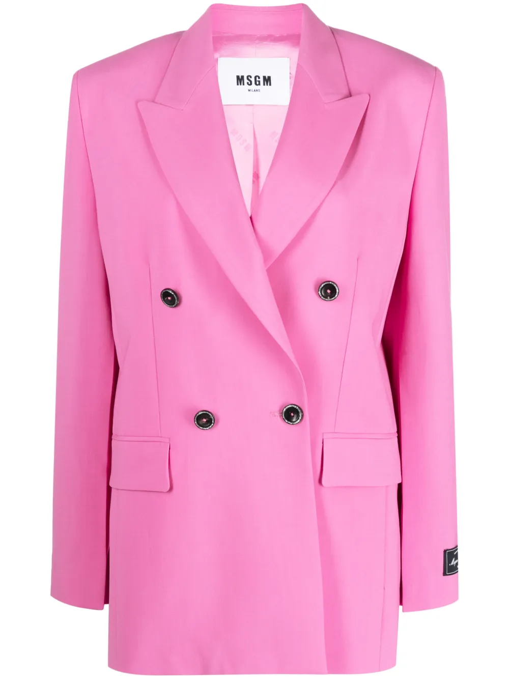 MSGM Blazer met dubbele rij knopen Roze