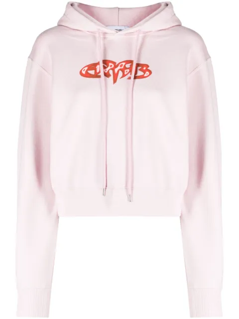 AMBUSH cropped cotton hoodie 