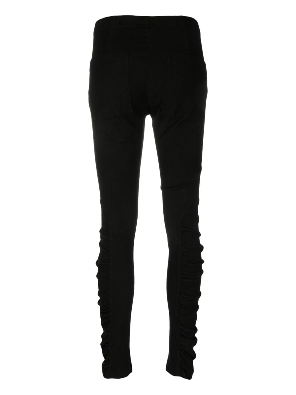 Rundholz ruched-detail skinny trousers - Zwart