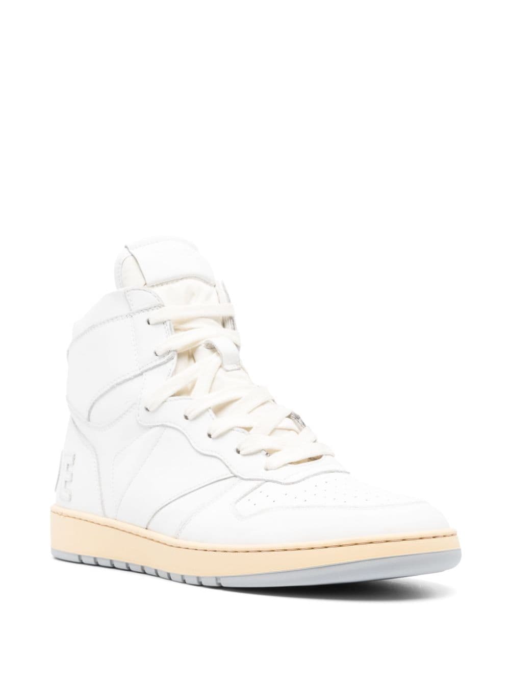 Shop Rhude Rhecess High-top Sneakers In White