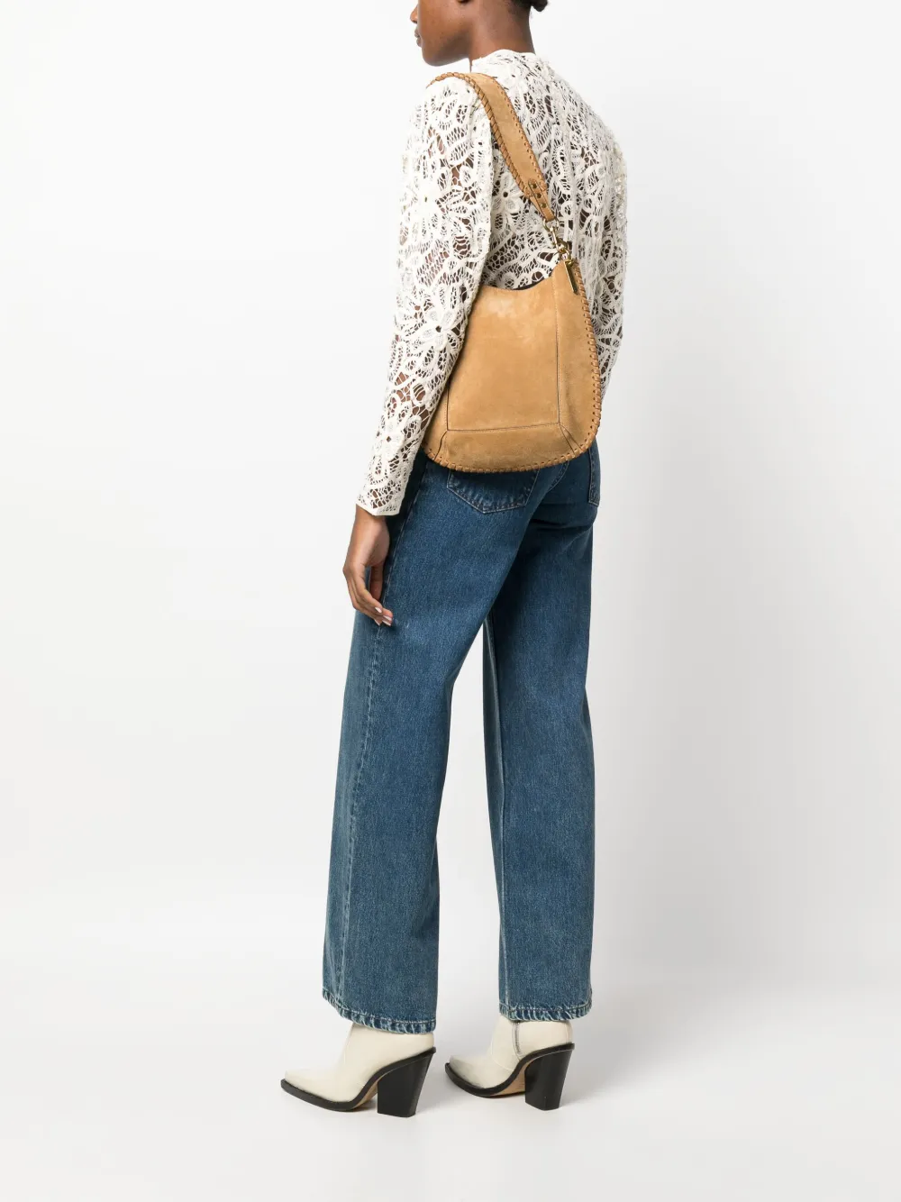 ISABEL MARANT Oskan suede shoulder bag - Bruin