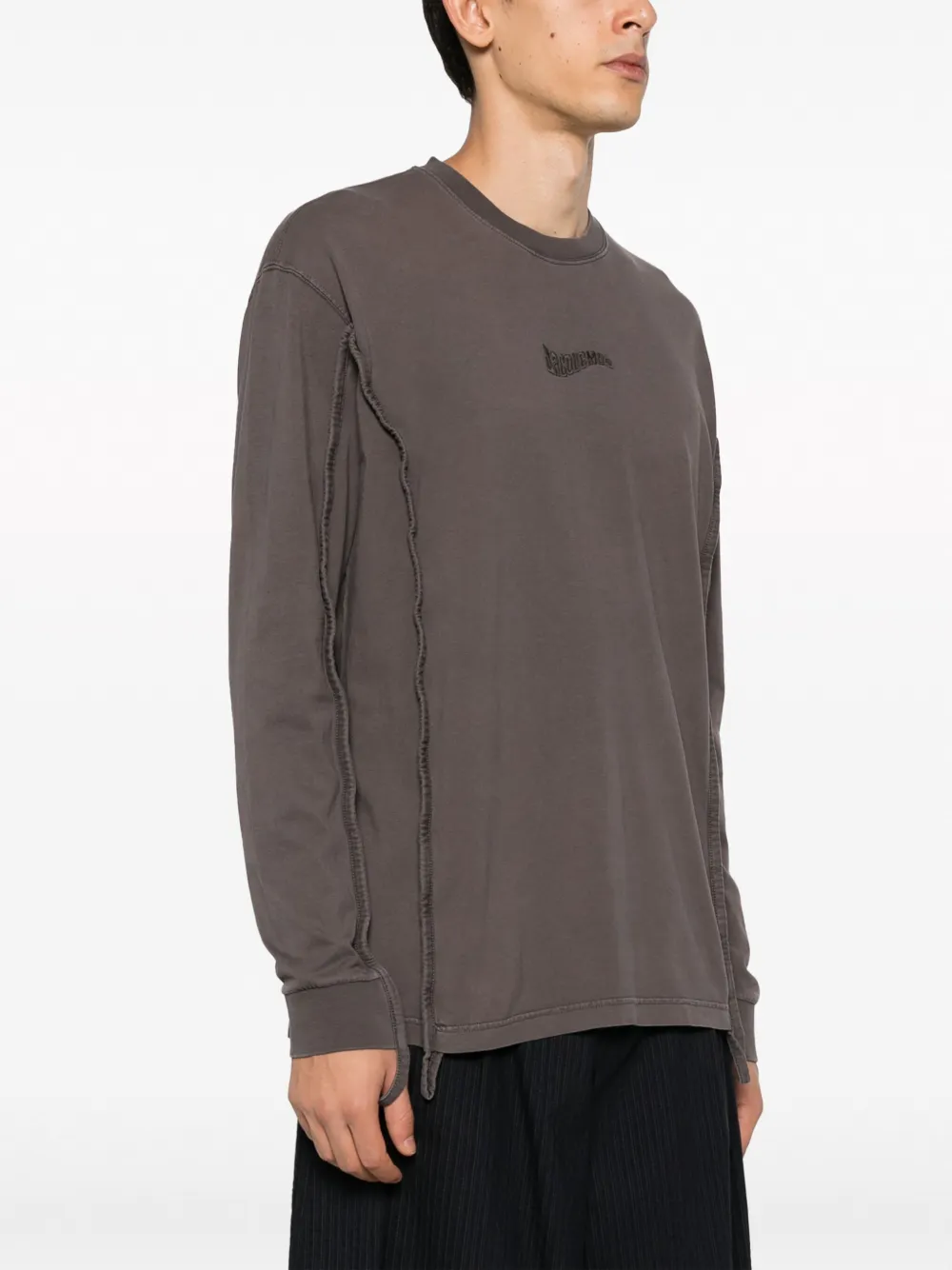 Jacquemus Brown Le Chouchou 'le T-shirt Camargue' Long Sleeve T-shirt In Brown
