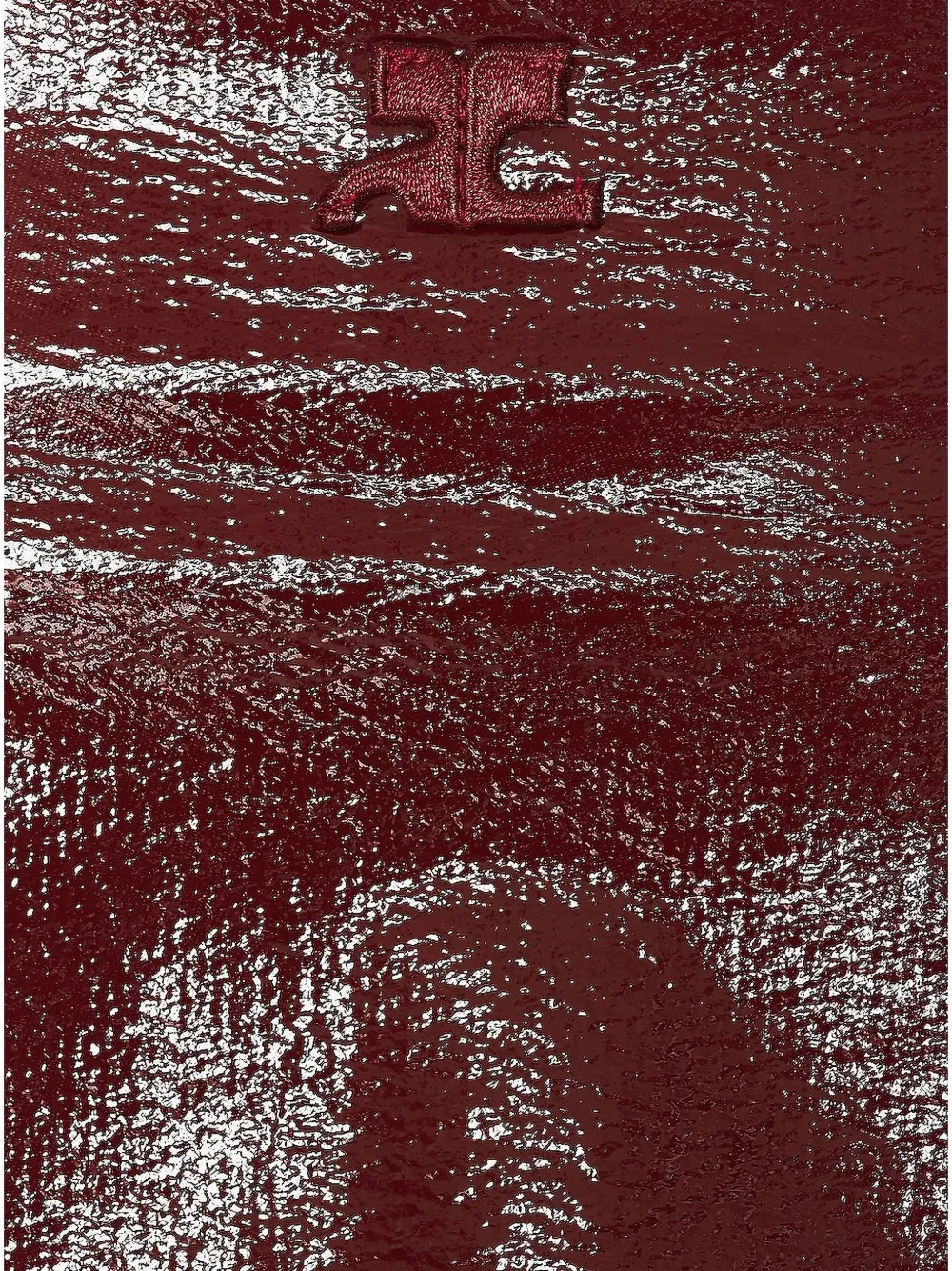 Courrèges Mini-jurk met vierkante hals Rood