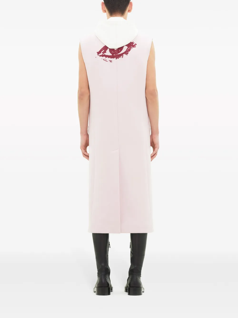 Courrèges Trenchcoat met dubbele rij knopen Roze