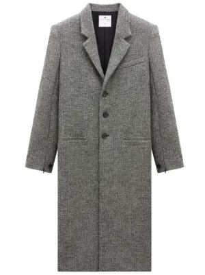 Black Comme Des Garçons ヘリンボーン シングルコート | グレー