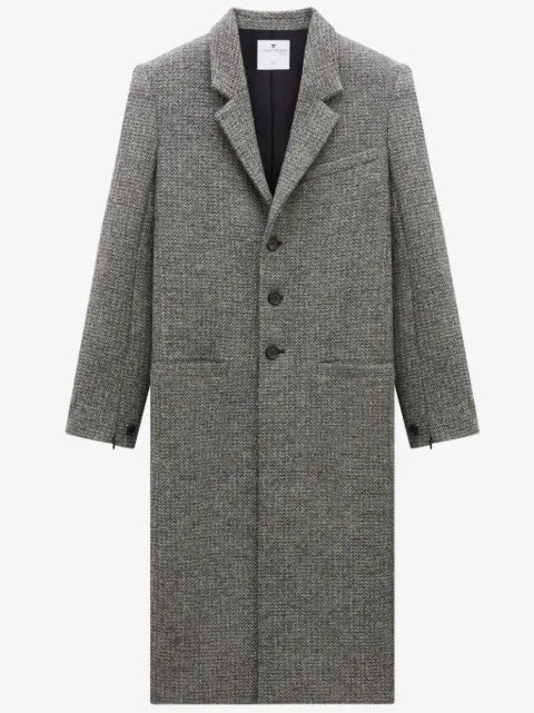 Courrèges single-breasted wool-blend coat