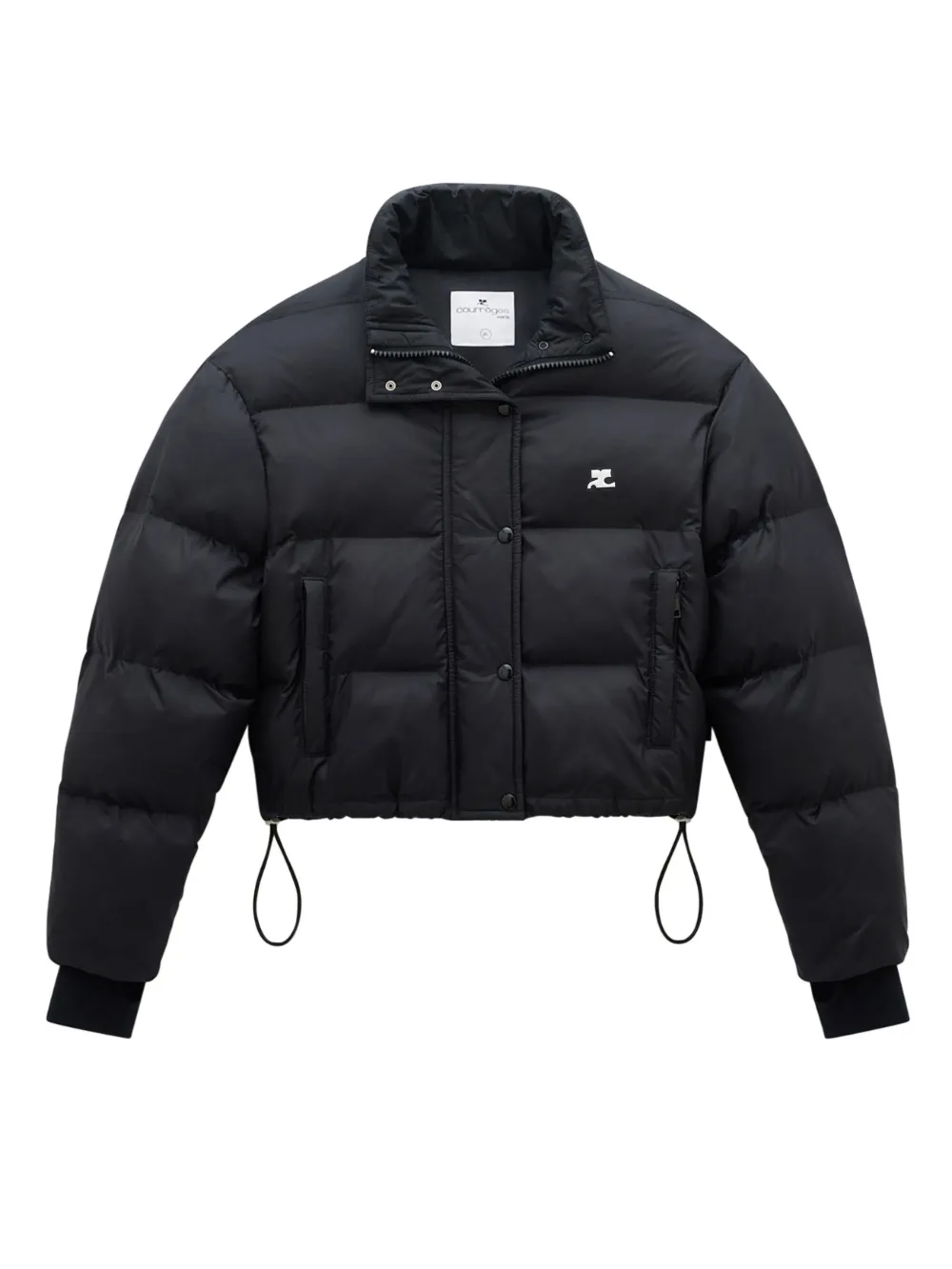 Courrèges chamarra capitonada con cuello de tortuga | negro | Image 1