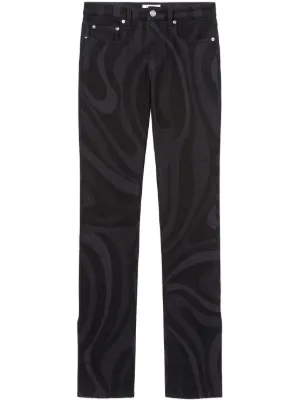 EMILIO PUCCI パンツ Pucci - Ruffle-trimmed printed pants Emilio Pucci
