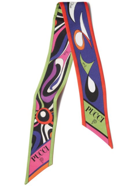 PUCCI Marmo Pesci-print silk scarf