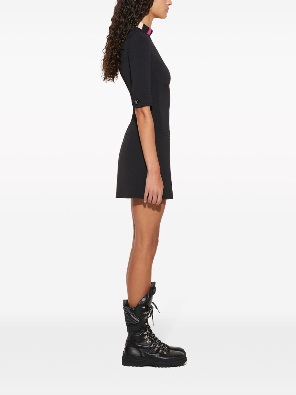 Shop Pucci Short-sleeved Minidress In Black