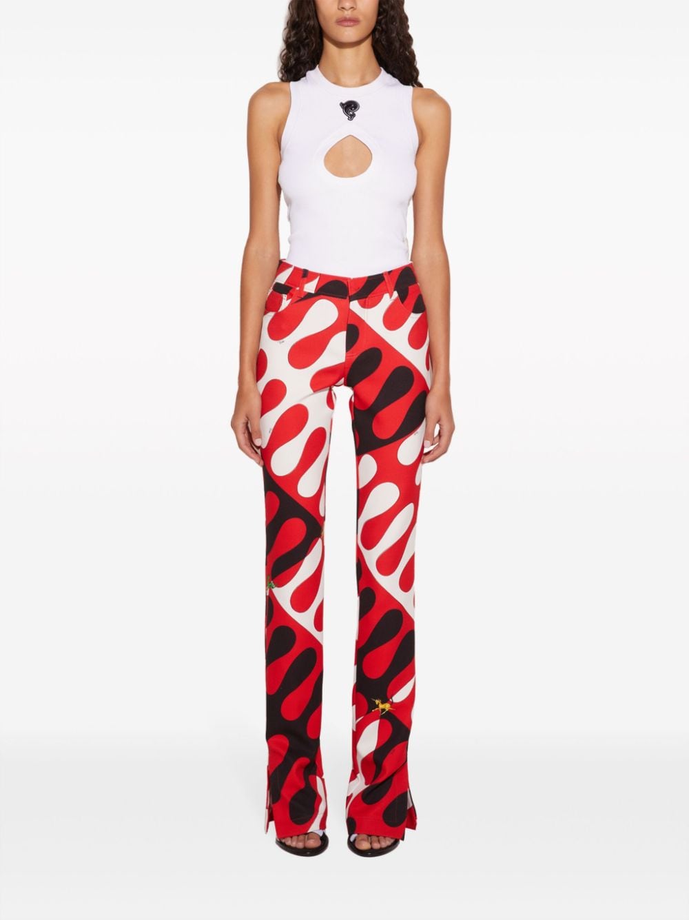 PUCCI Straight broek - Rood