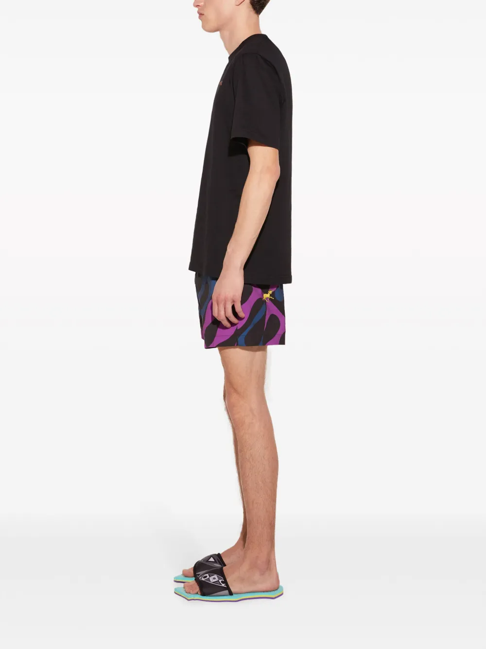 Pucci Logo-print Cotton T-shirt In Black