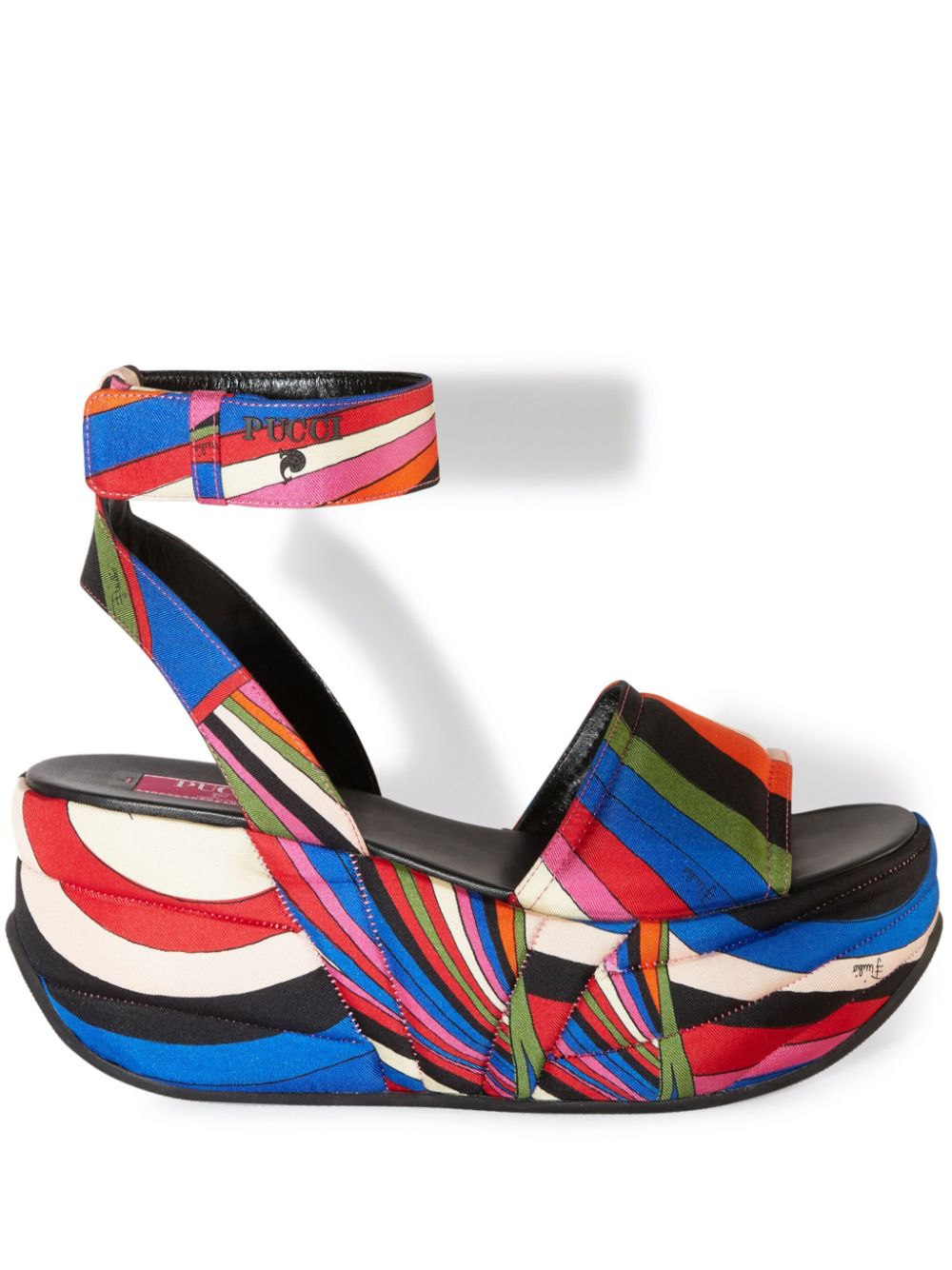 Pucciami Iride-print platform sandals