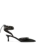 Valentino Garavani Rockstud patent-leather pumps - Black