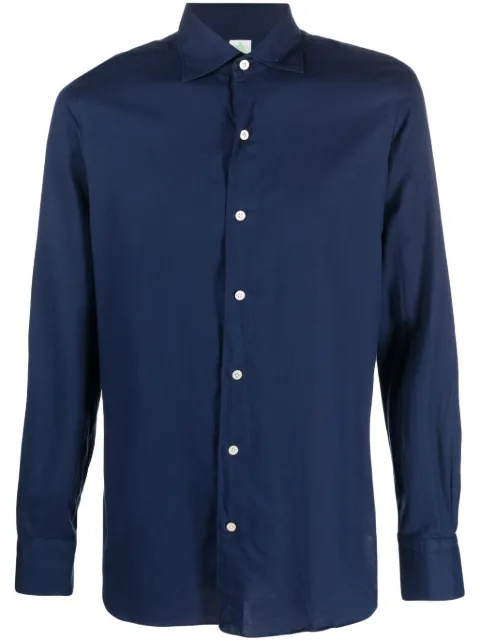 Finamore 1925 Napoli Tokyo long-sleeve cotton shirt