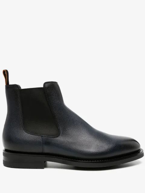 Santoni leather chelsea boots 