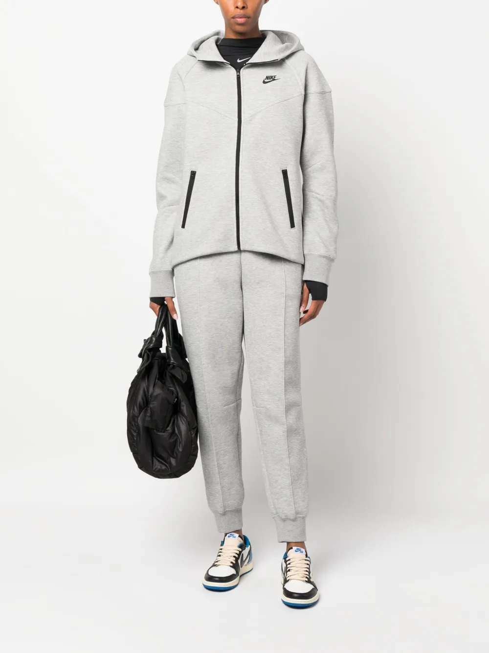 Nike Hoodie met logoprint Grijs