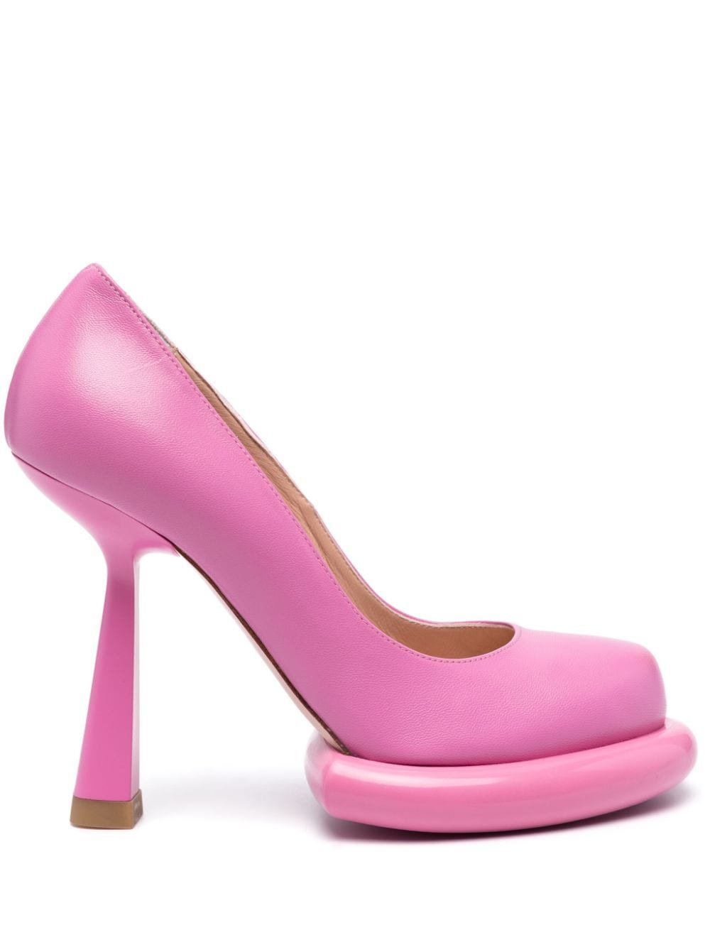 Shop Francesca Bellavita Kelly 125mm Leather Pumps In Pink