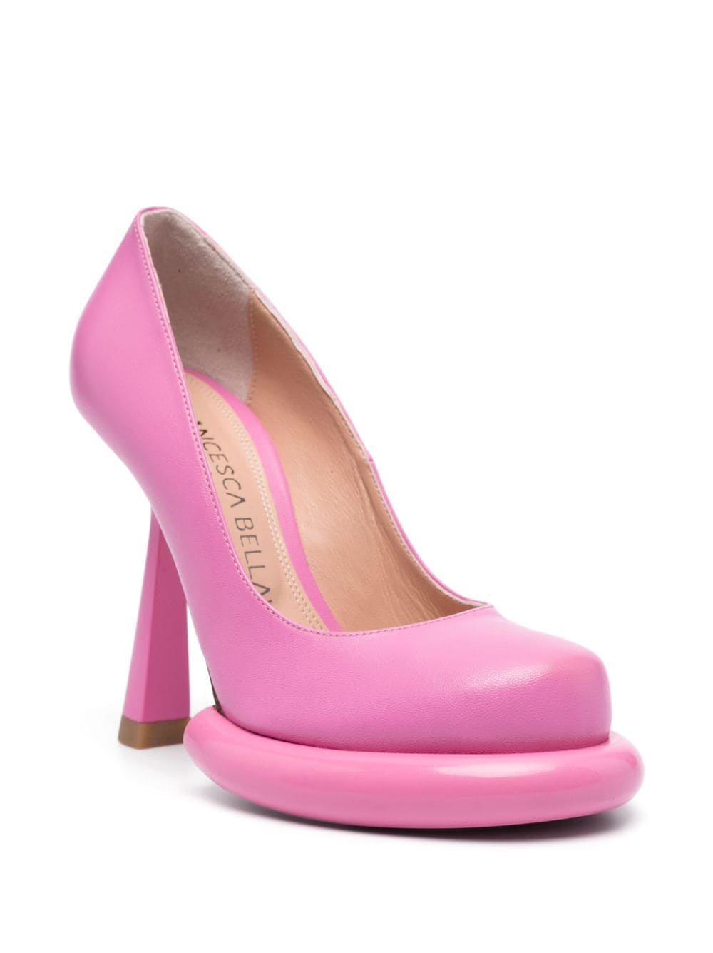 Shop Francesca Bellavita Kelly 125mm Leather Pumps In Pink