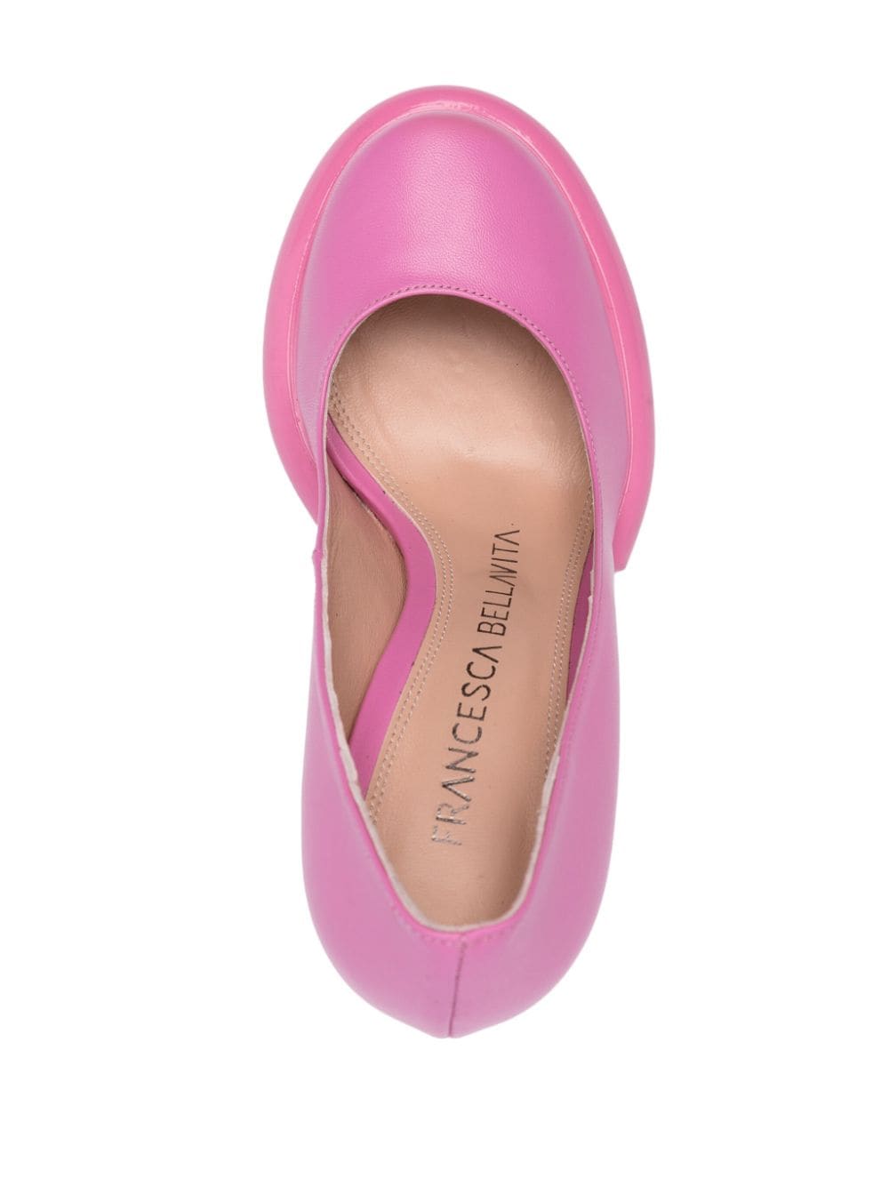 Shop Francesca Bellavita Kelly 125mm Leather Pumps In Pink