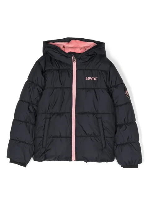 Levi's Kids logo-embroidered padded jacket