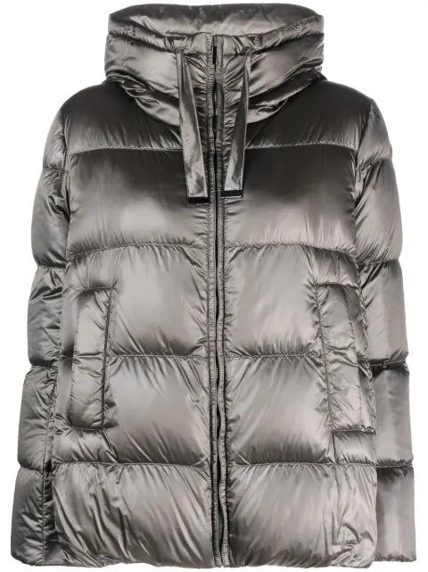 Max Mara stand-up collar padded-design jacket 