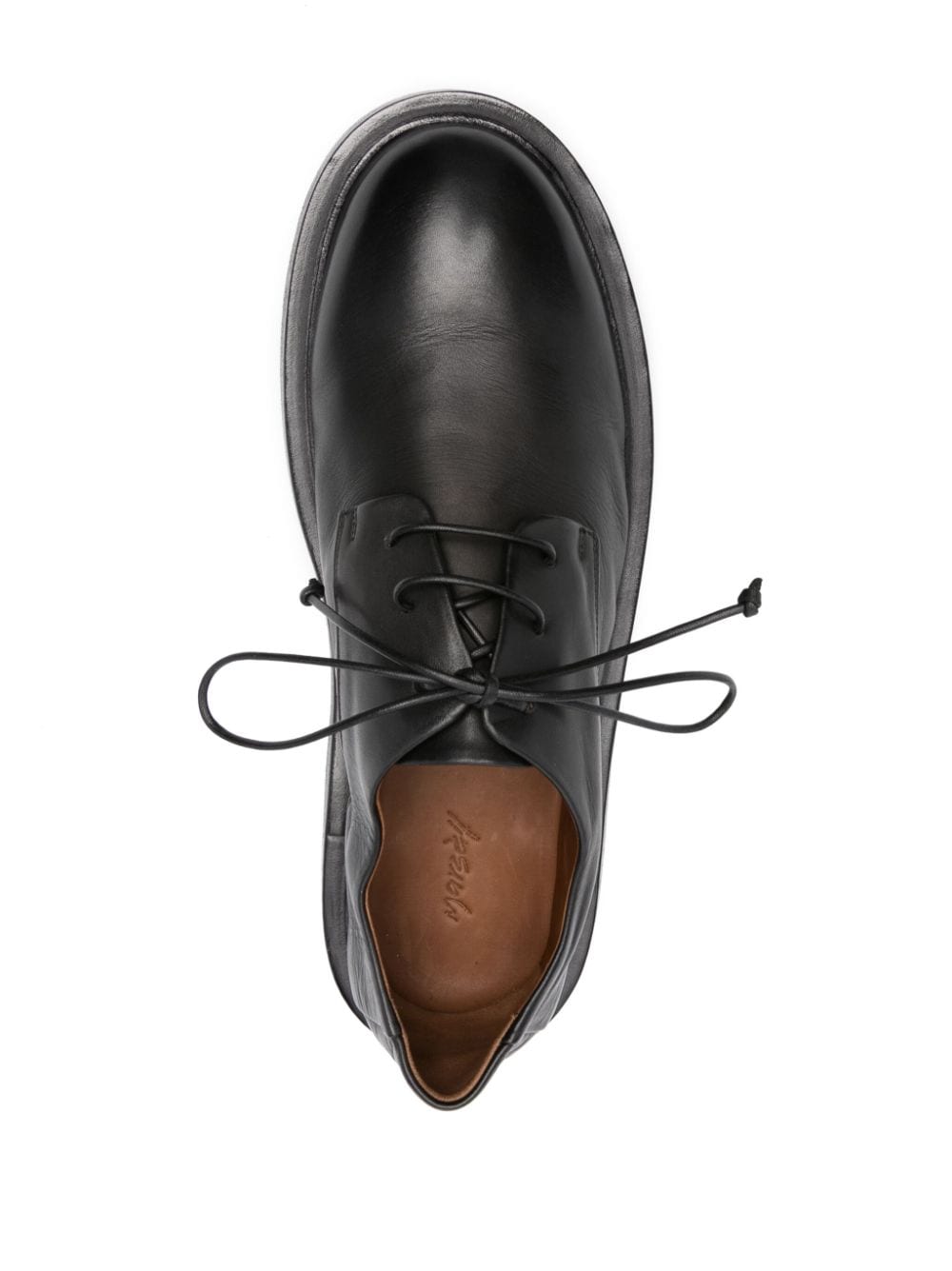 Shop Marsèll Lace-up Leather Oxford Shoes In Black