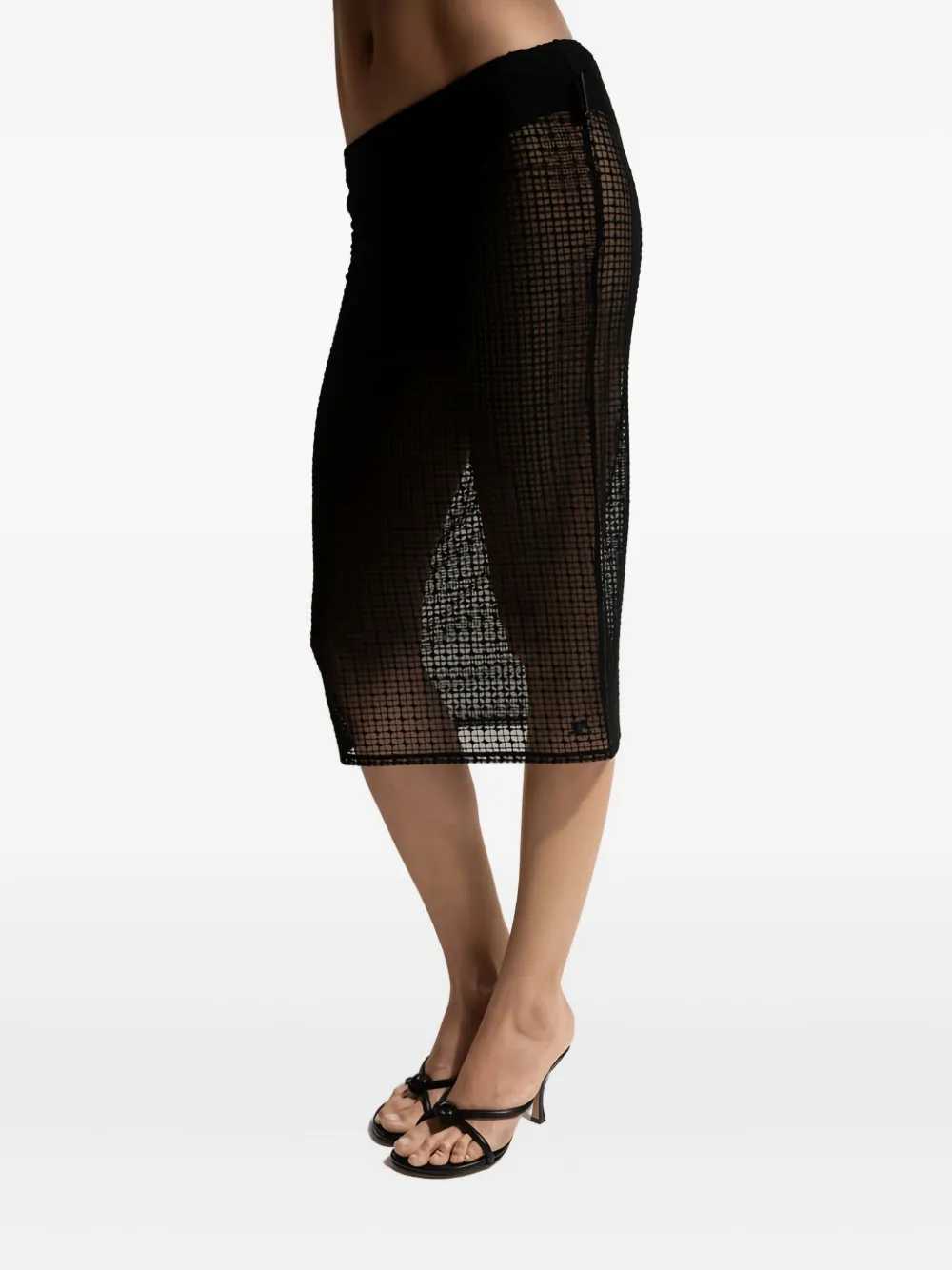 Courrèges Gonna con lacci - Nero