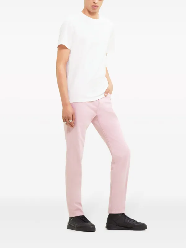 Courrèges straight-leg Cotton Jeans | Pink | FARFETCH JO