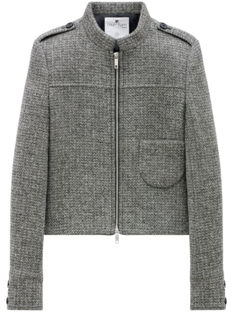 Courrèges caviar wool tailored jacket