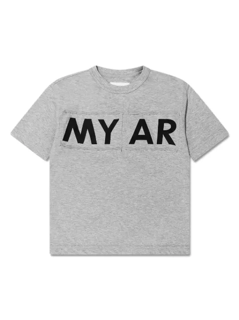 MYAR KIDS logo-print cotton T-shirt