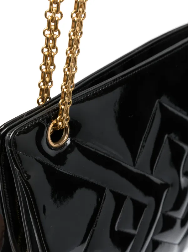 CHANEL Pre-Owned 1994-1996 キルティング エナメルレザーバッグ