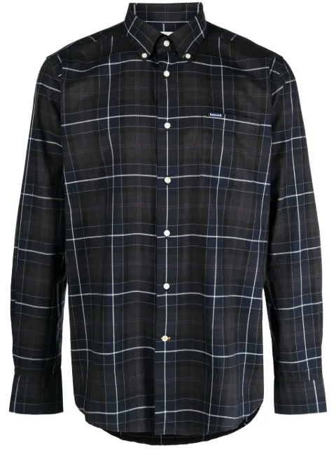 Barbour check-print cotton shirt