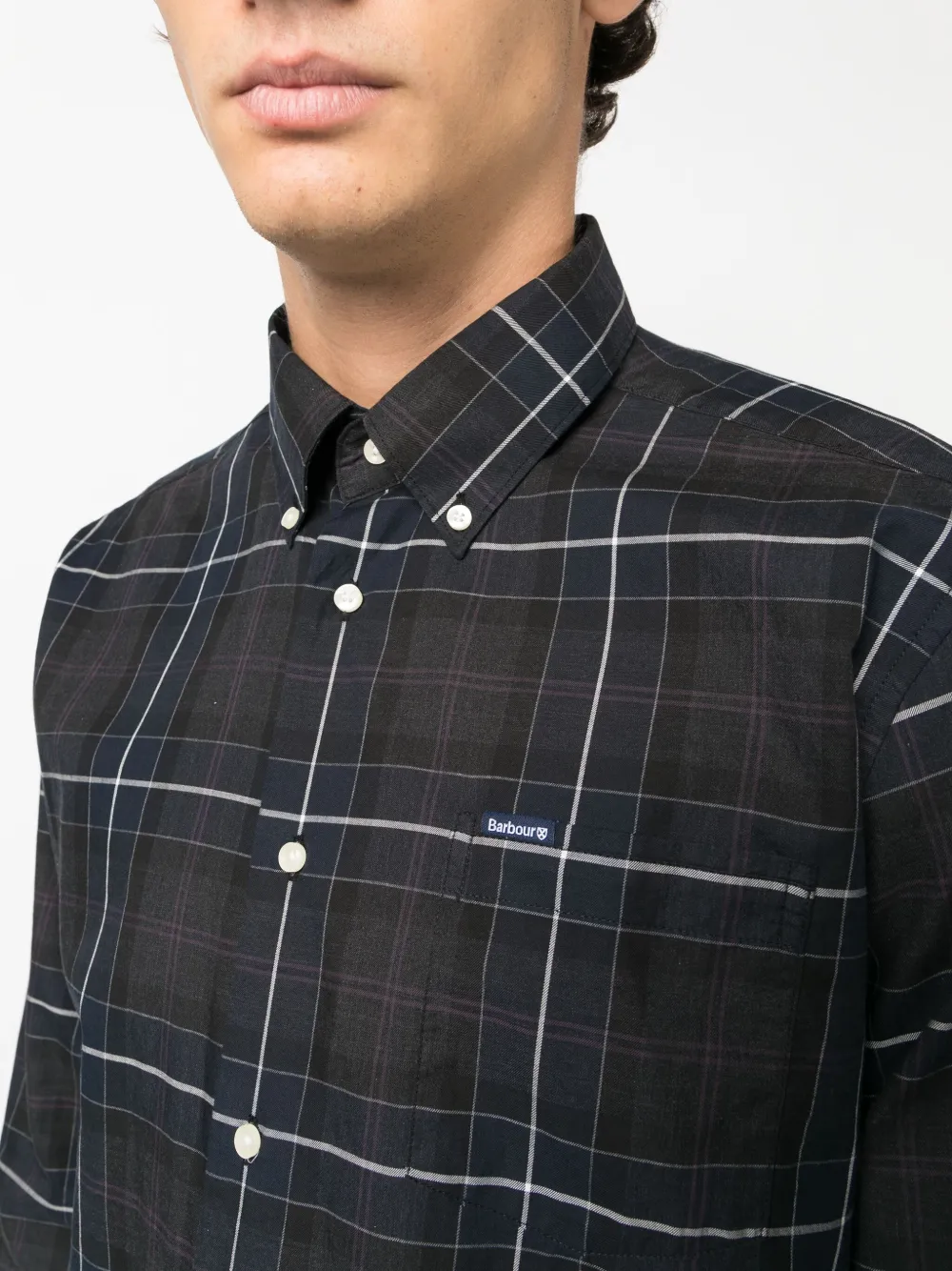 BARBOUR CHECK-PRINT COTTON SHIRT