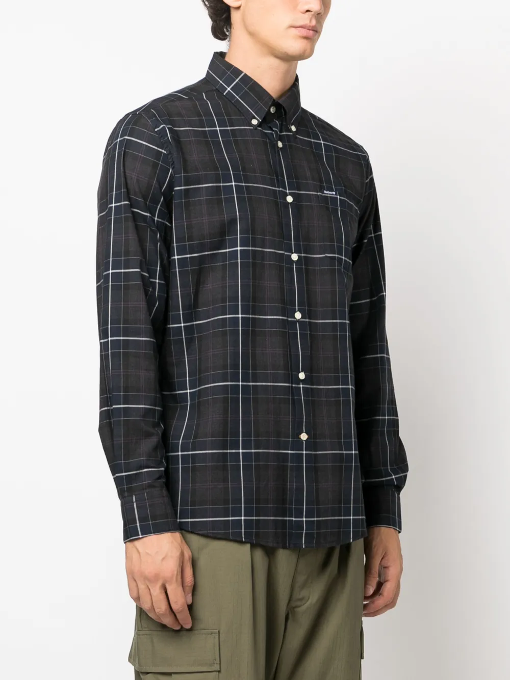 BARBOUR CHECK-PRINT COTTON SHIRT