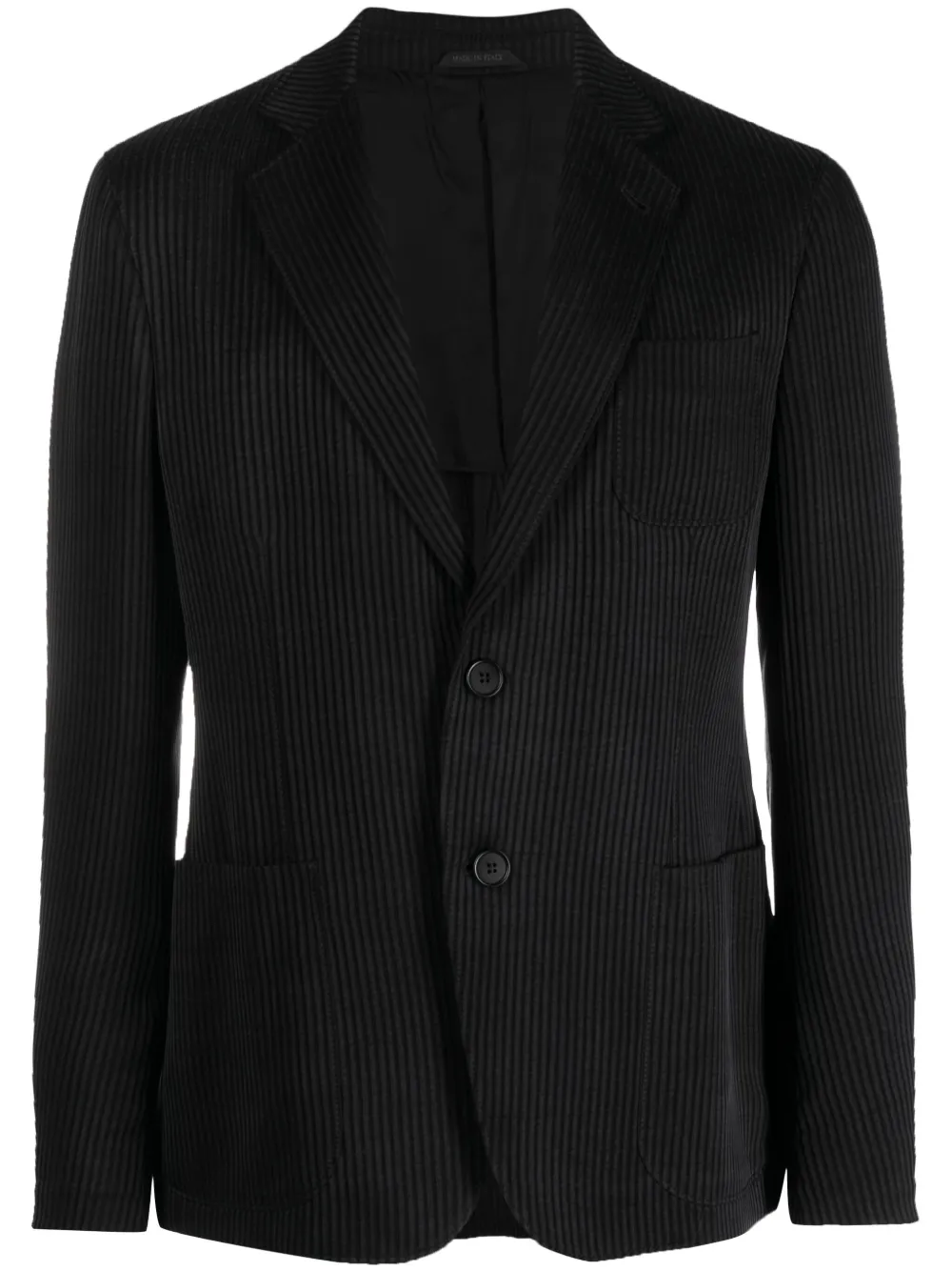 Giorgio Armani Colbert met enkele rij knopen Zwart