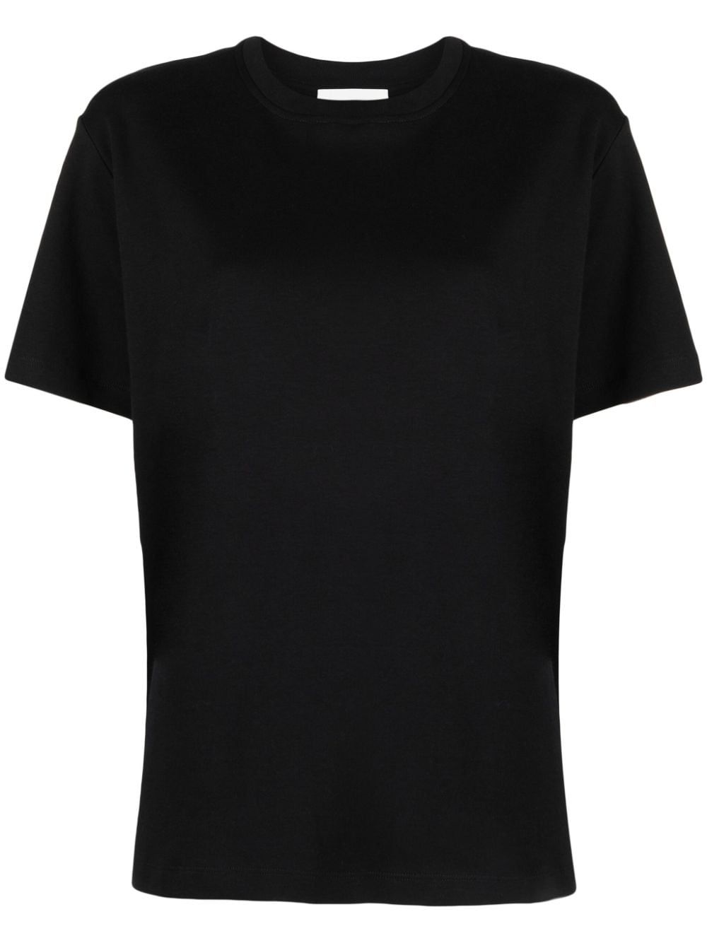 Closed T-shirt met geborduurd logo Zwart