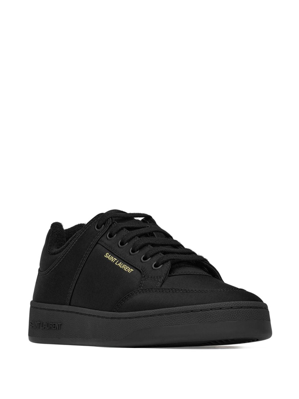Shop Saint Laurent 61 Low-top Sneakers In Black