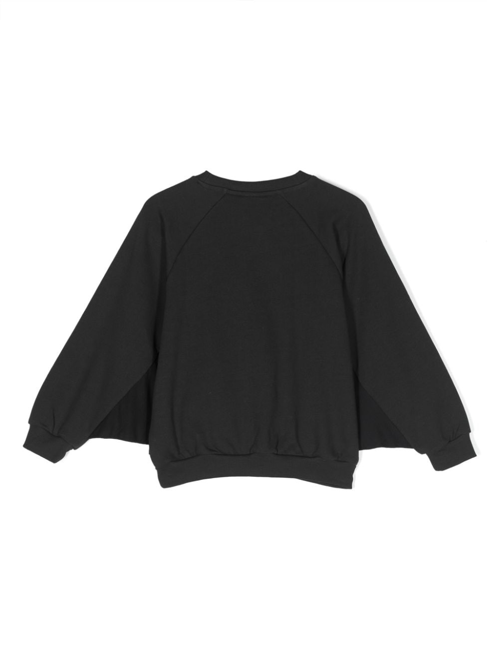 Shop Mini Rodini Bat-embroidered Organic Cotton Sweatshirt In Black