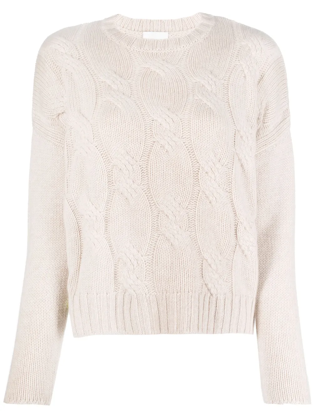 Allude Kabelgebreide trui Beige