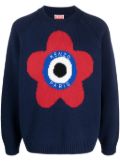 Kenzo Target logo-embroidered jumper - Blue