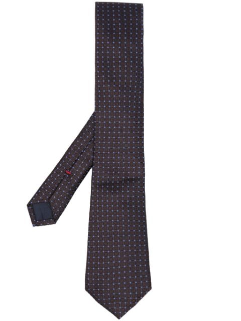 Lady Anne pointed-tip embroidered tie