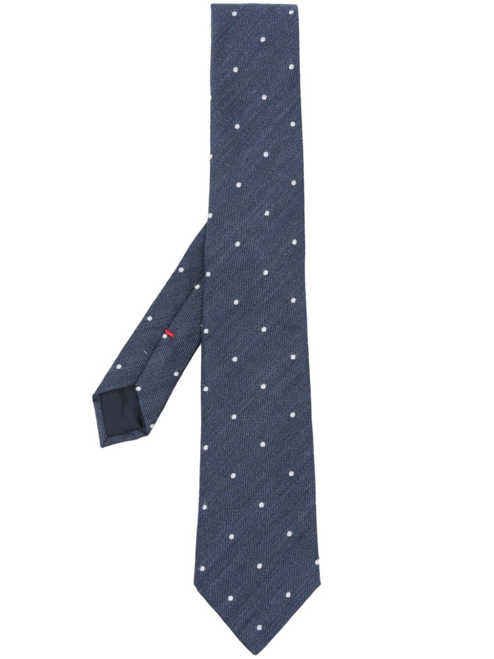 Lady Anne Polka-dot Embroidered Tie In Blue