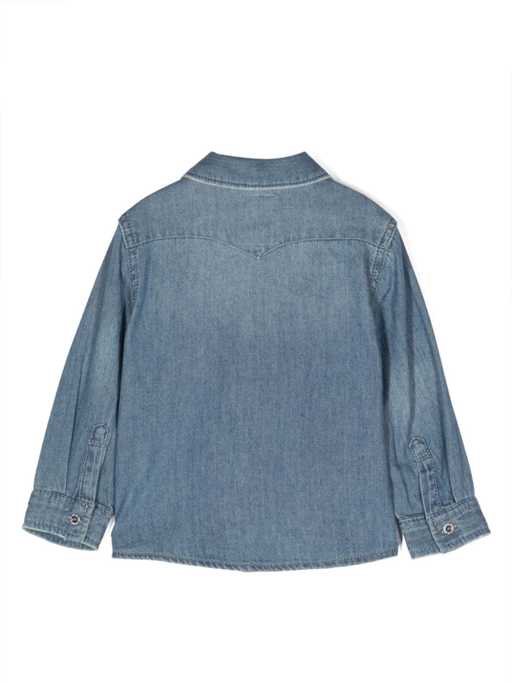 Shop Levi's Button-down Denim Shirt In Blue
