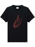 Courrèges graphic-print cotton T-shirt - Black